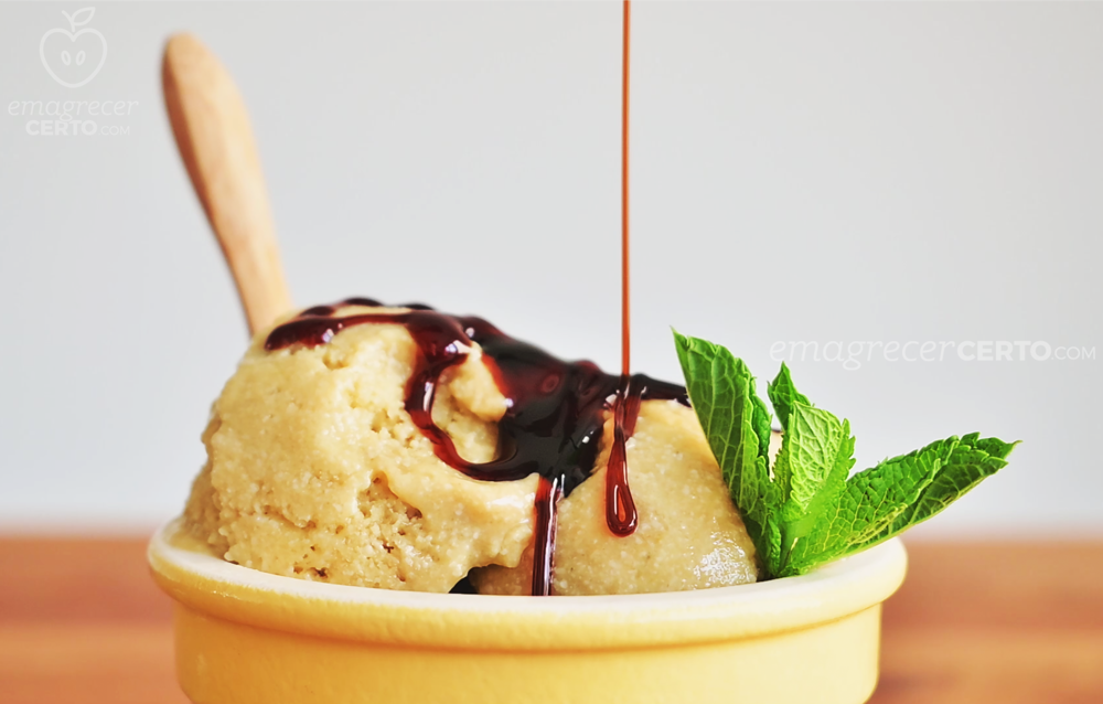 Sorvete de Manga e Coco Sem Glúten e Sem Lactose