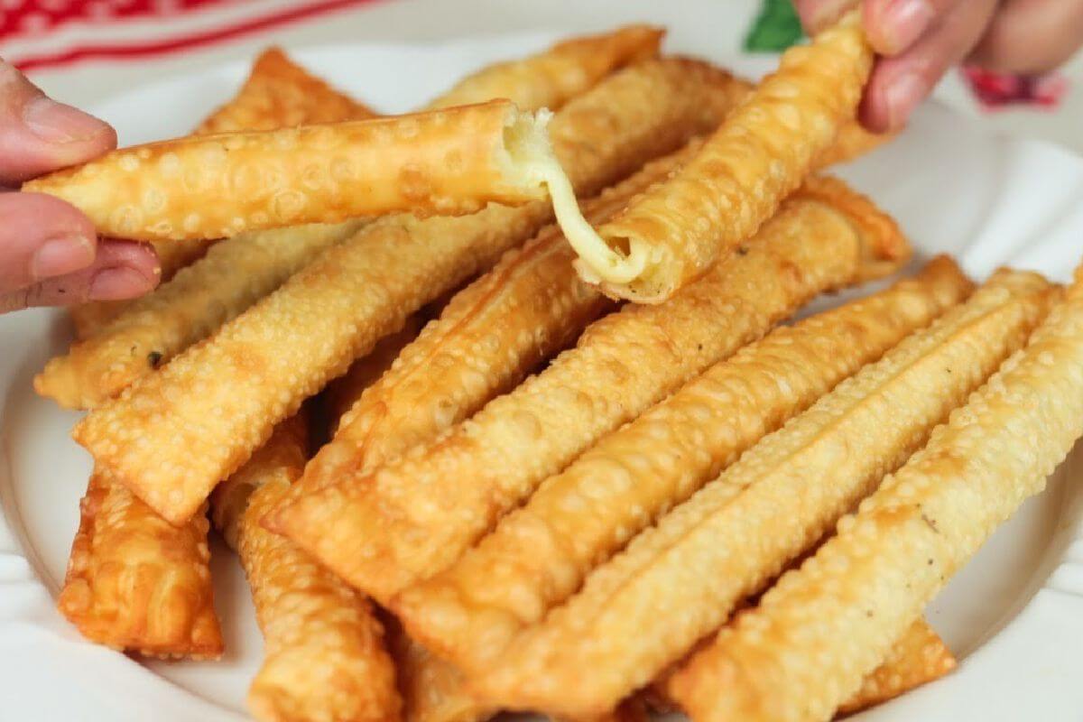 Receita de Cigarrete de queijo delicioso