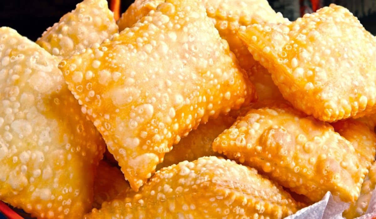 Massa de pastel sequinha e crocante