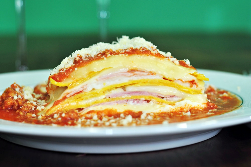 Lasanha de Presunto e Queijo
