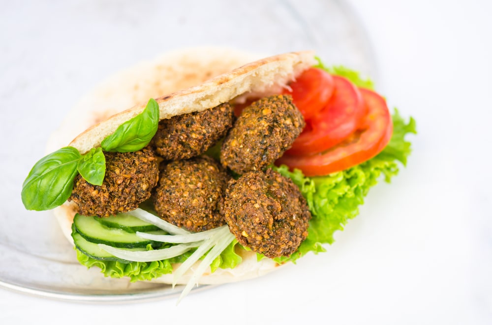 Sanduíche Vegetariano de Falafel