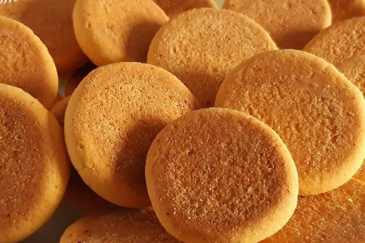 Bolachinha de fubá bem crocante