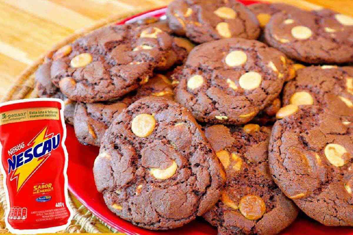 Receita de Cookie de Nescau