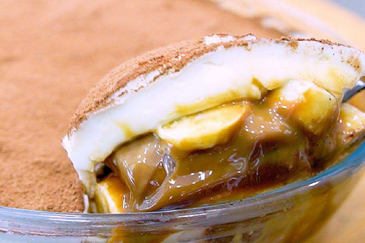 Receita de Sobremesa Cremosa de Banana