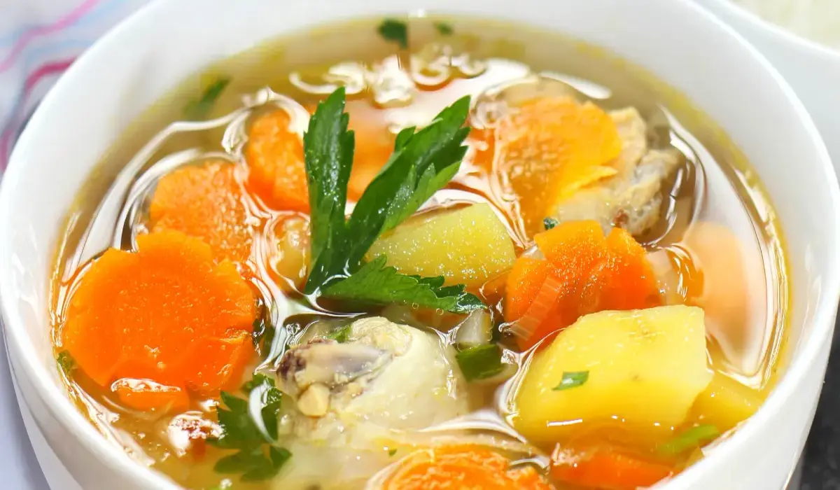 Canja de Galinha na Panela de Pressão