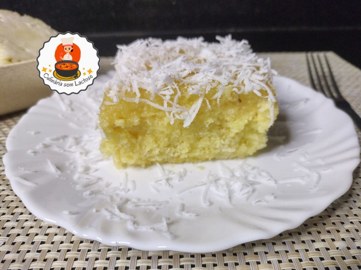 Bolo Gelado de Abacaxi sem Glúten