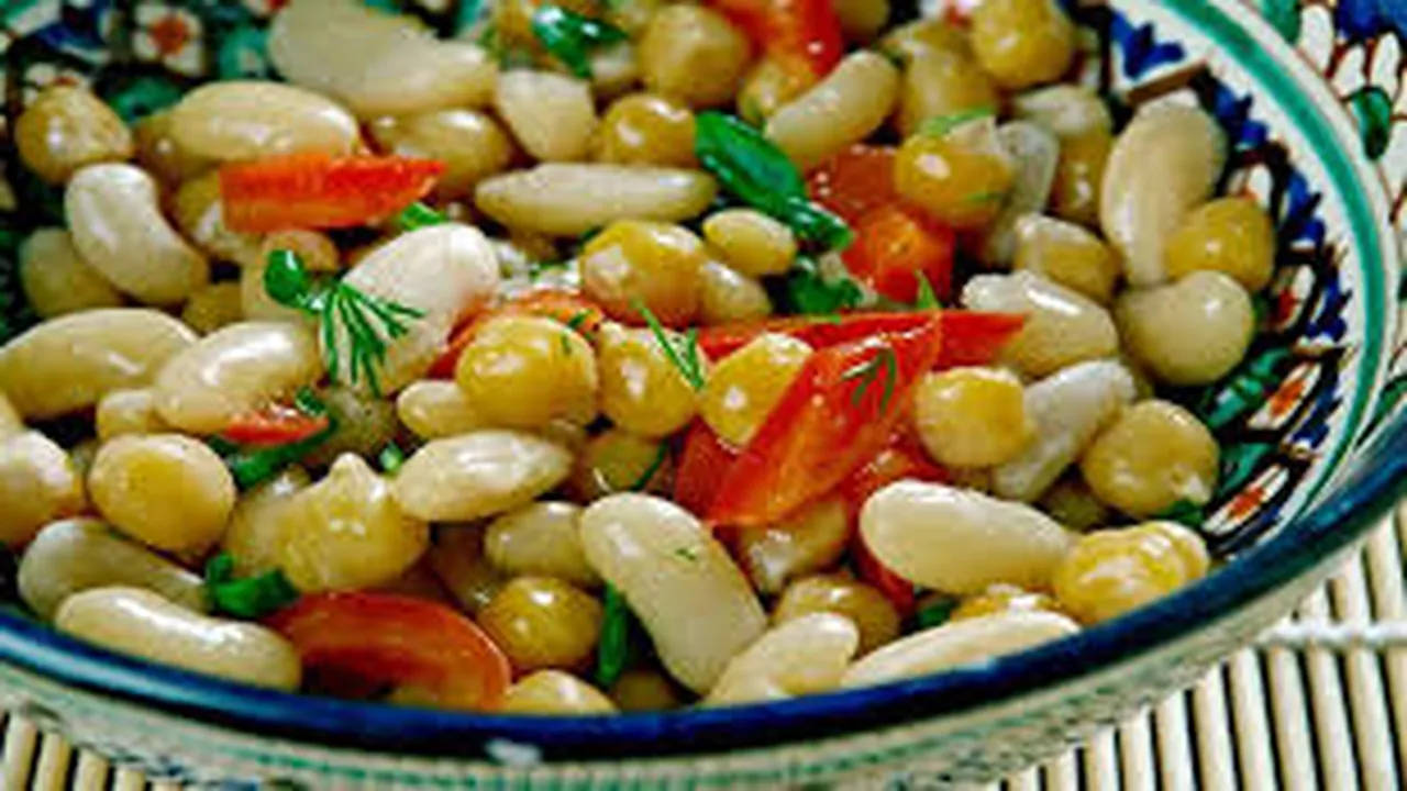 Salada de grãos sem glúten