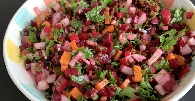 Receita de Salada de grãos sem glúten