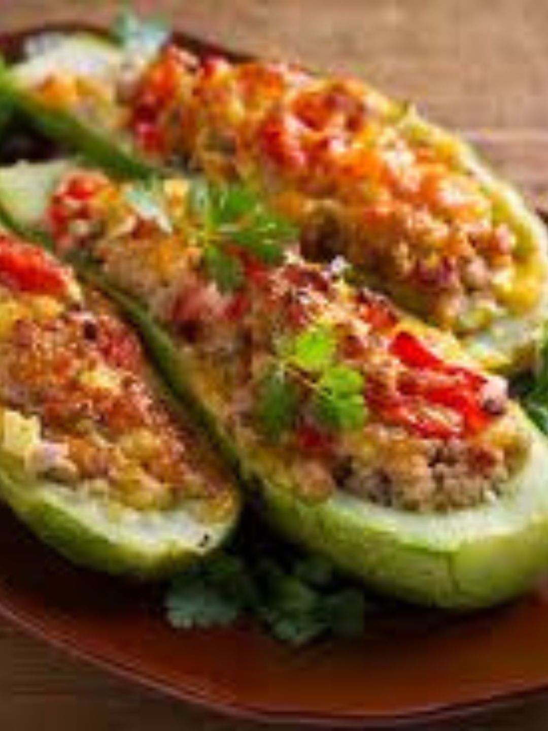 Abobrinha Recheada Low Carb