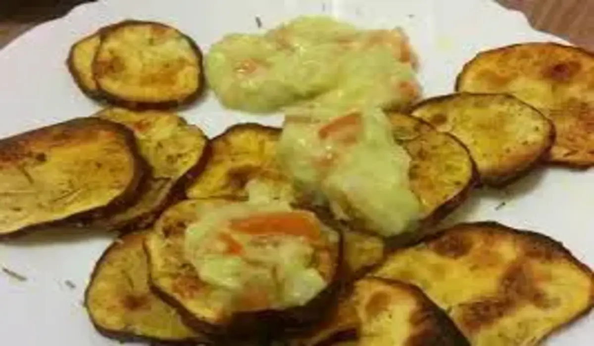 Chips de Batata Doce com Guacamole