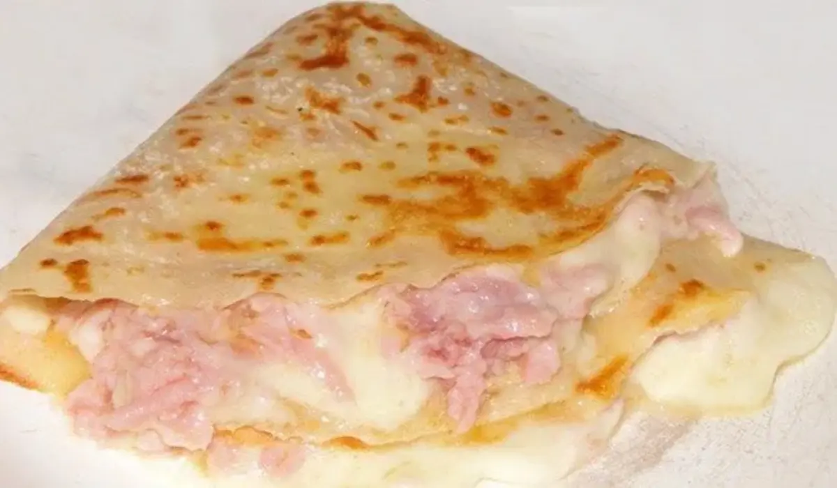 Crepes de Queijo e Presunto