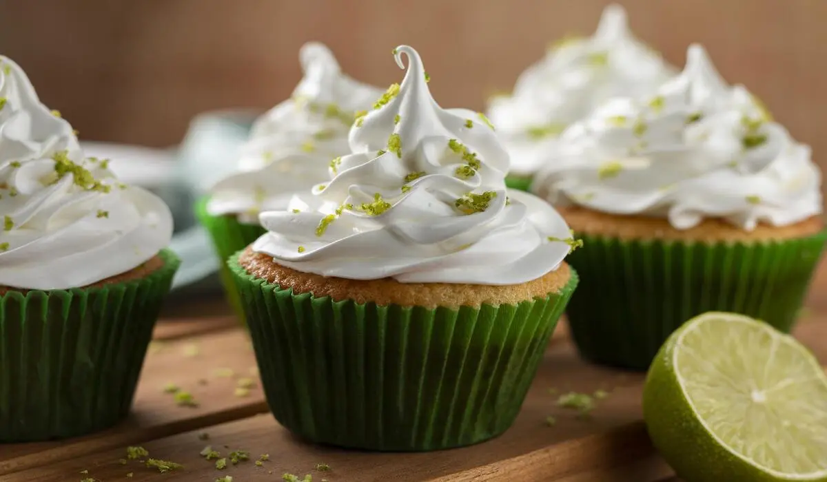 Cupcakes de Limão com Cobertura de Merengue