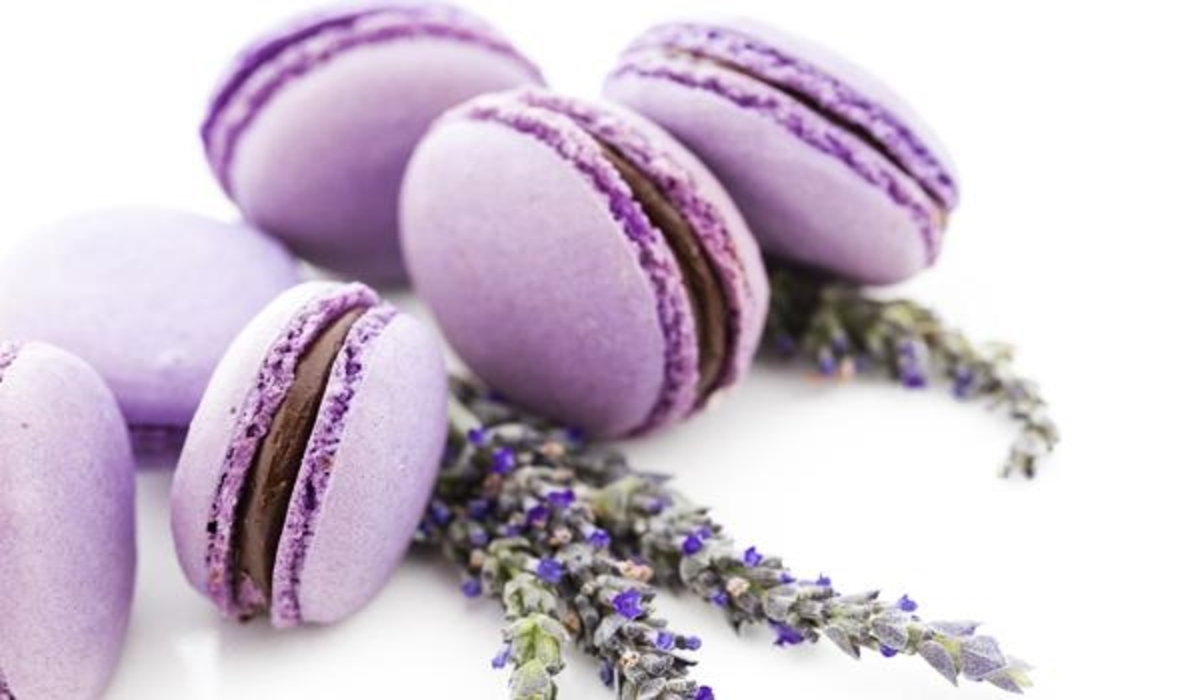 Macarons de Lavanda com Chocolate