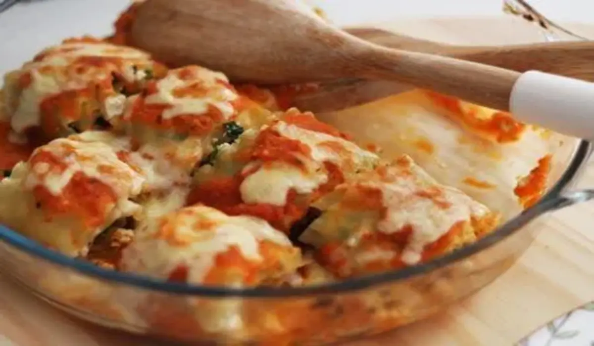Receita de Rolinhos de Lasanha