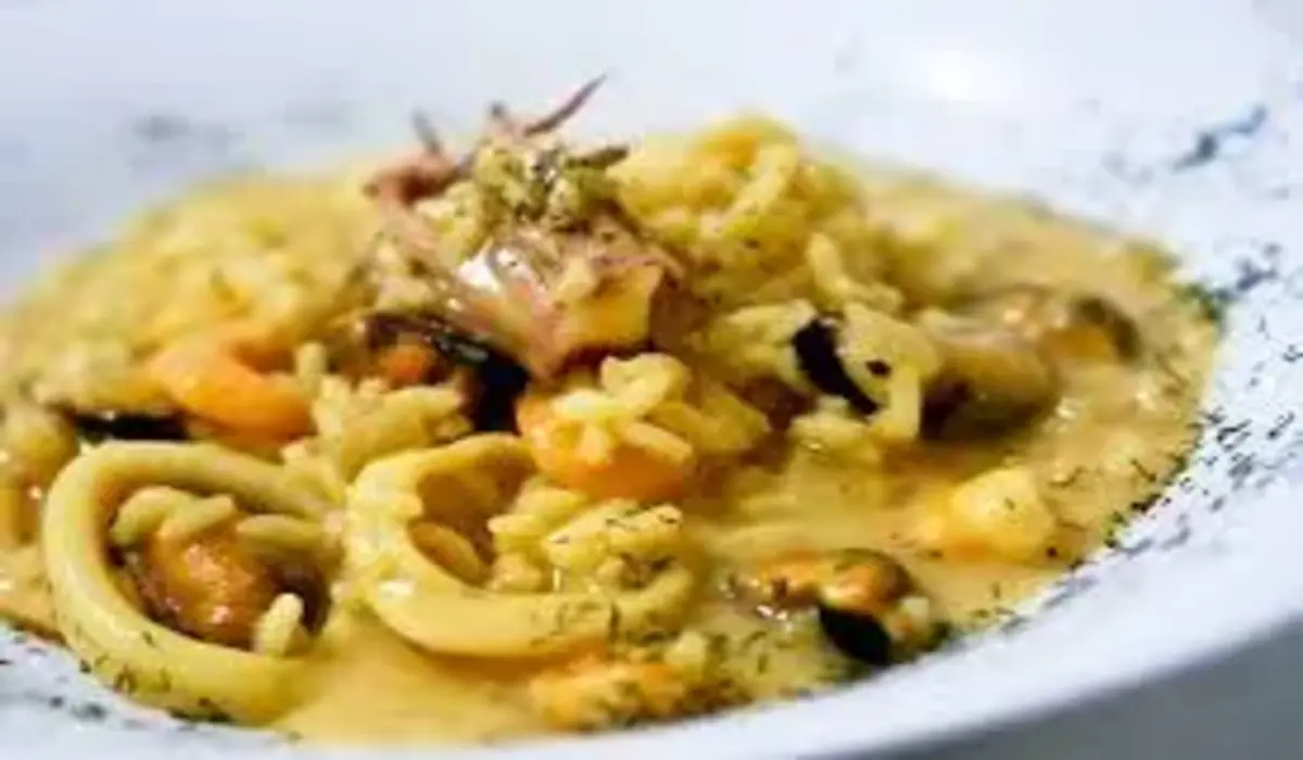 Risoto de Açafrão com Frutos do Mar