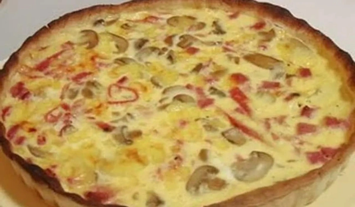 Torta de Cogumelos com Cebola