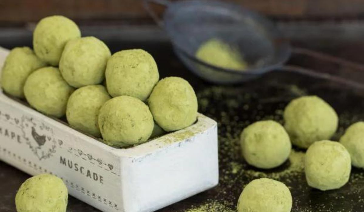 Trufas de Matcha com Chocolate BRANCO