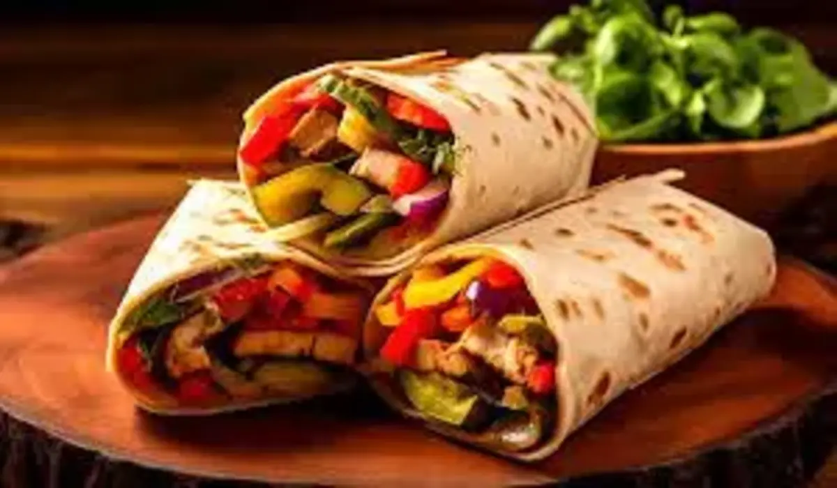 wrap de vegetais grelhados