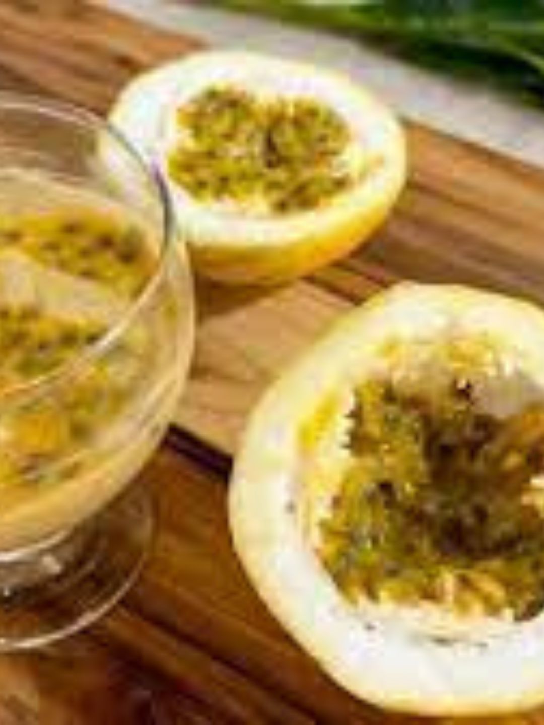 Mousse de maracujá com gengibre