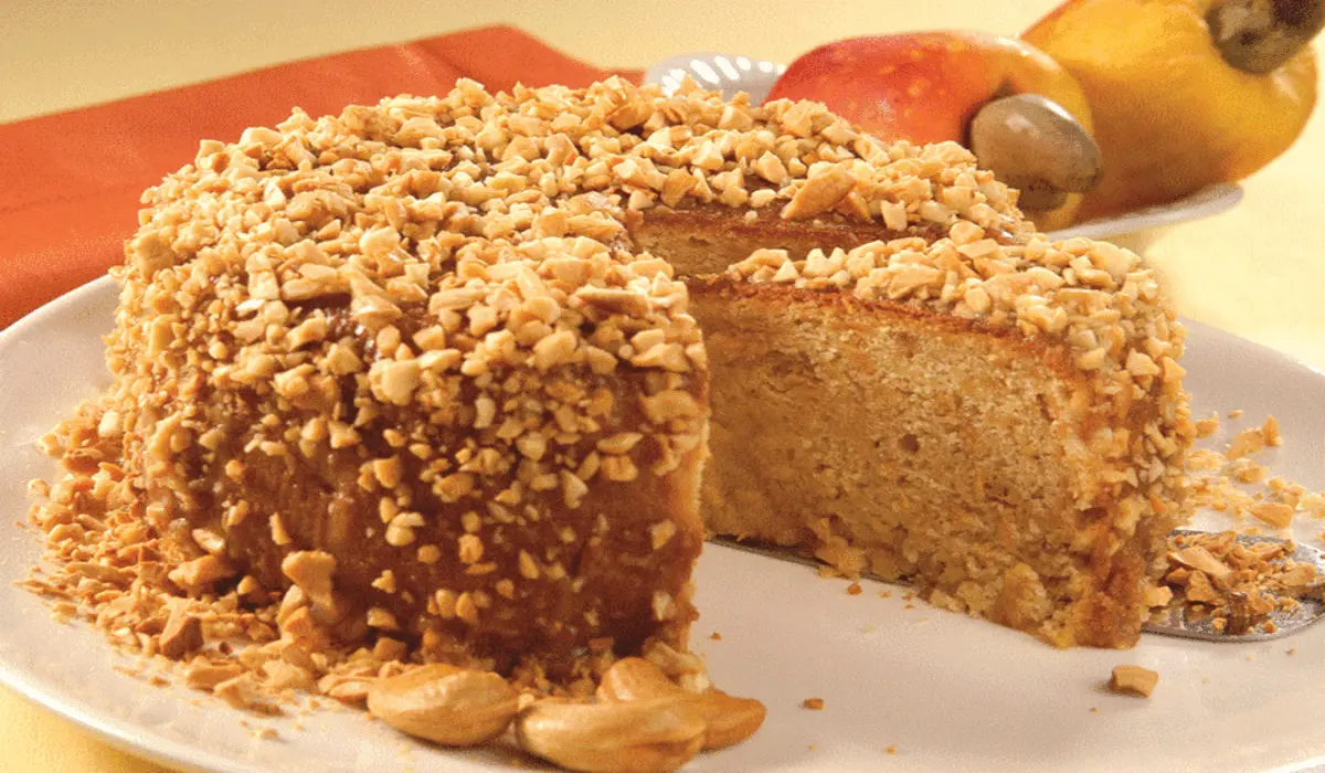 Bolo de castanha de caju