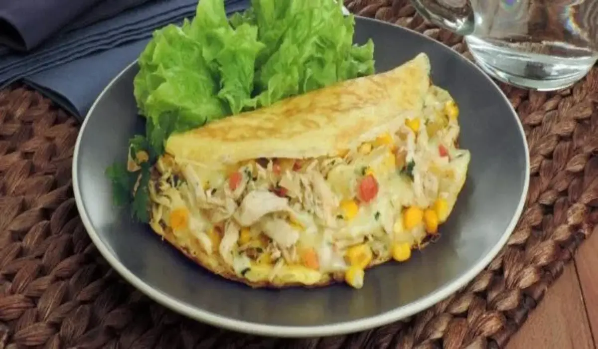 Crepioca de Frango Desfiado