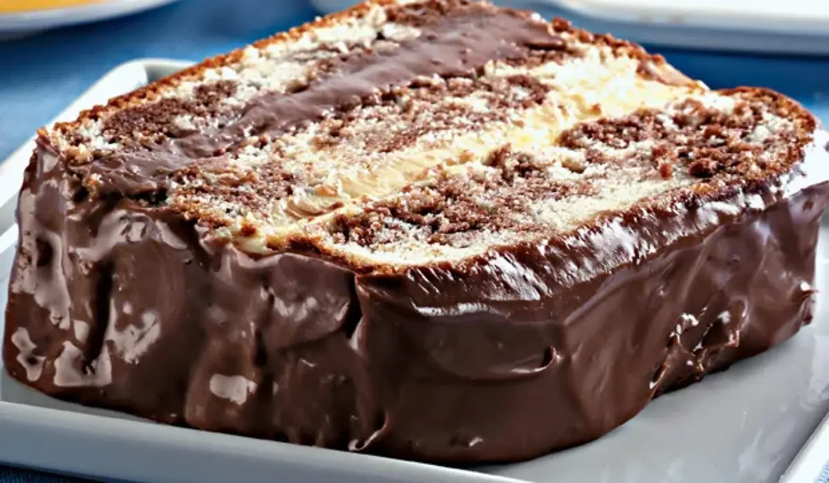 Receita de Bolo Mármore de Baunilha e Chocolate