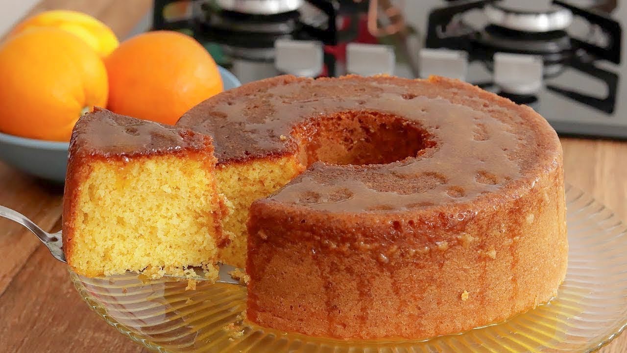 Receita de Bolo de Laranja Húmido