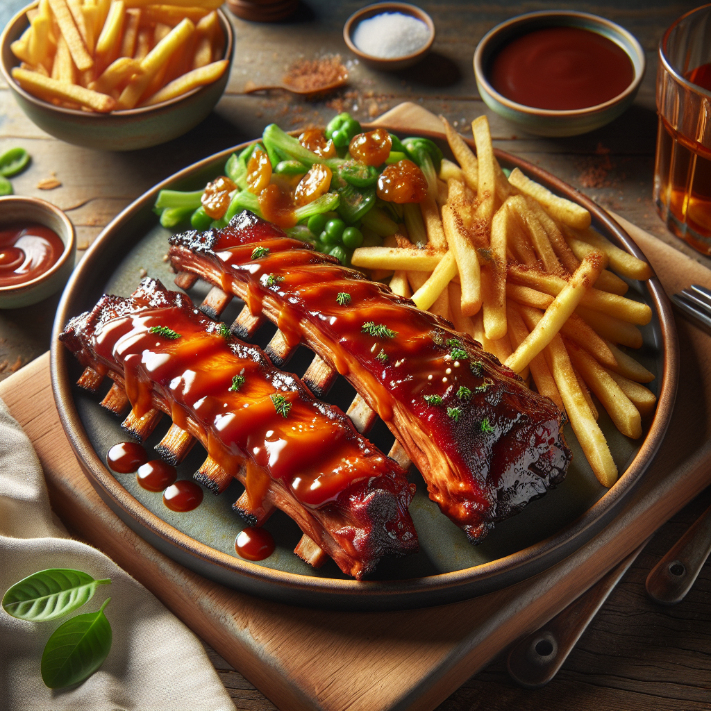 Costelinha de Porco com Barbecue