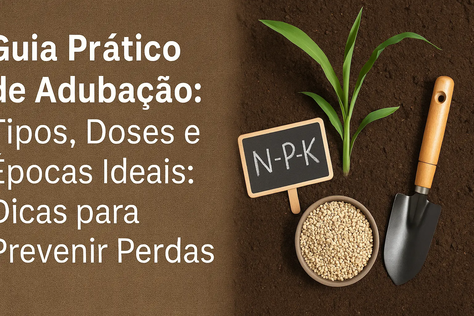 Guia Prático de Adubação: Tipos, Doses e Épocas Ideais: Dicas para Prevenir Perdas