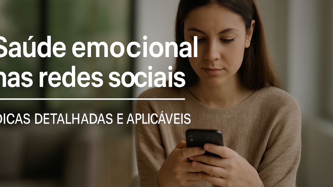 Saúde emocional nas redes sociais